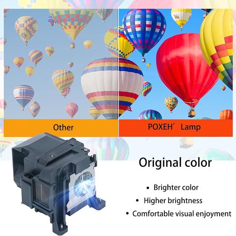 for ELPLP69 V13H010L69 Replacement Projector Bulb Lamp for Epson Powerlite Home Cinema HC 5010 5010e 5020UB 5020UBe 5025UB 5030UB 5030UBe PC 4030 6010 6020UB 6030UB EH-TW7200 EH-TW8000 EH-TW8100 in Saudi Arabia
