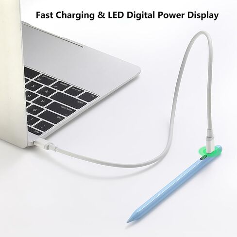 Pencil for Apple, Tilt Sensitivity Palm Rejection, Stylus Pen for iPad A16 11/10/9/8/7/6 Generation, iPad Pro 12.9"/13in/11-inch M4, iPad Air M3/M2/5/4/3, iPad Mini 6/5 Gen Fast Charge (White) in Saudi Arabia