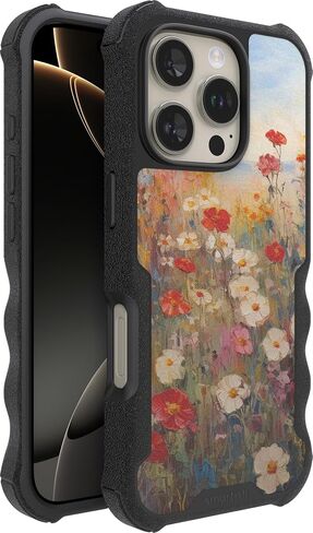 Smartish® iPhone 16e Protective MagSafe Case - Gripzilla [Rugged + Tough] Magnetic Heavy Duty Grip Armored Slim Cover w/Drop Tested Protection for Apple iPhone 16e 2025 - Clearly Black in Saudi Arabia
