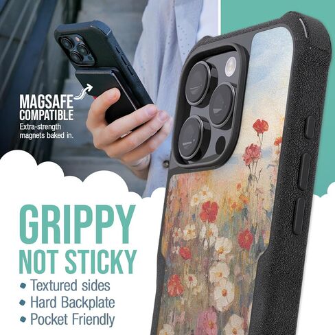 Smartish® iPhone 16e Protective MagSafe Case - Gripzilla [Rugged + Tough] Magnetic Heavy Duty Grip Armored Slim Cover w/Drop Tested Protection for Apple iPhone 16e 2025 - Clearly Black in Saudi Arabia