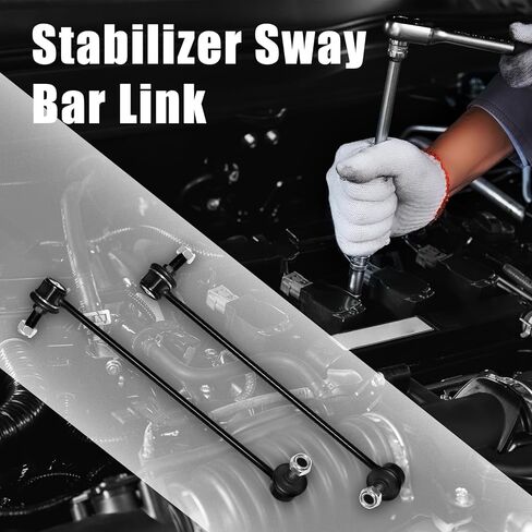 K750436 K750437 2PCS Bron Sway Bar Links Bar Bar Rinks ، متوافقة مع Hyundai Sonata 2011 2012 2013 2014 548303R000 ، 548303R000DS ، 548403R000 in Kuwait