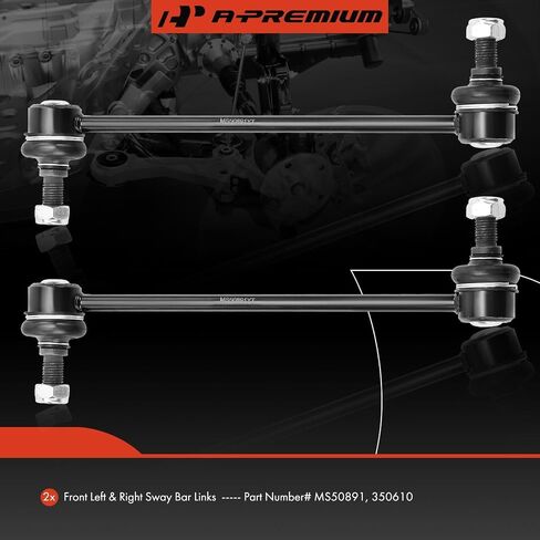 A-Premium 2 X Front Sway Bar Links Bar Bar Bar ، متوافقة مع Hyundai Elantra 2007-2012 & Kia Forte Koup 2010-2013 ، Forte5 2012-2013 ، Magentis 2006-2010 ، Optima 2006-2011 ، Rondo in Saudi Arabia