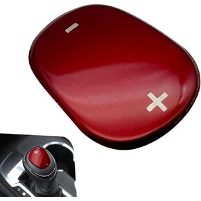 Shakas Car Center Shifter Cover, Smooth Surface Stainless Steel Shift Knob Cover, Self-adhesive Trim Accessory, Compatible with Chevy Equinox (2018-2020) Chevy Cruze (2017 2018) (Black) in Kuwait