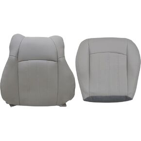 Priprilod Gray Leather Driver Side Bottom Replacement Seat Cover Compatible with Chrysler 300C Limited 2005 2006 2007 2008 2009 2010 in Kuwait