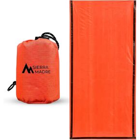حقيبة النوم في حالات الطوارئ في سييرا مادري-خيمة ساكس حرارية مميتة مائية مميتة للمشي لمسافات طويلة ، وأكياس الأخطاء ، ومجموعات البقاء على قيد الحياة-بطانية بقاء الطوارئ للاحتفاظ بالحرارة 10 حزمة in Kuwait
