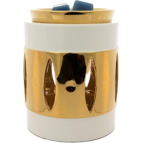 Scentsationals Wax Melt Warmer, Wax Warmer for Scented Wax Melts - Modern Collection Honeycomb Capiz - Candle Wax Melter for Fragrance Cubes and Tarts in Saudi Arabia