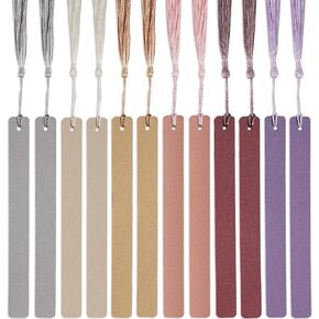 12 Pcs Pastel Leather Bookmarks Colorful Bookmarks Leather Bookmarks for Women Students Teachers Book Lovers Reading Supplies(12colors) in Kuwait