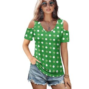 قمم الكتف الباردة للنساء الصيف اللطيف السيدات القصيرة القصيرة in Kuwait