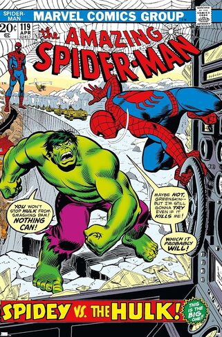 Trends International Marvel Comics Spider-Man - The Amazing Spider-Man #119 Wall Poster, 34L x 22.4W, Unframed Version in Saudi Arabia