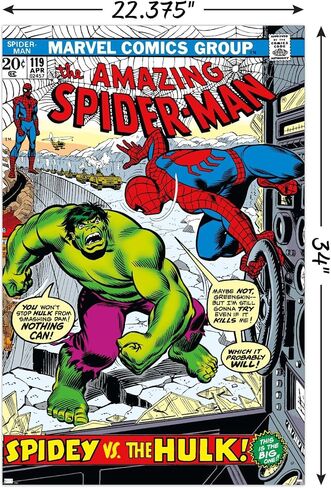Trends International Marvel Comics Spider-Man - The Amazing Spider-Man #119 Wall Poster, 34L x 22.4W, Unframed Version in Saudi Arabia