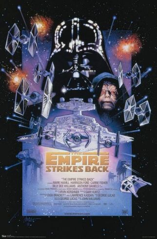 Trends International 24x36 Star Wars: The Empire Strikes Back - Poster Sheet Wall Poster ، 36L × 24W ، إصدار غير مؤلف in Kuwait