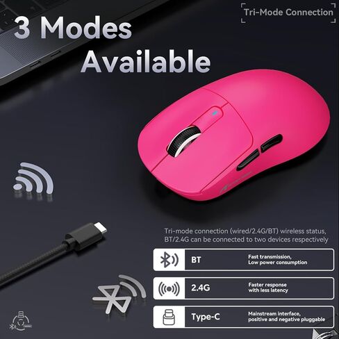 ATTACK SHARK X68 HE Wired Magnetic Keyboard with X3 Wireless Gaming Mouse Combos, 8KHz Rapid Trigger Keyboard, 0.01mm RT Accuracy, 49g Superlight Mouse, PAW3395, 26000 DPI - Black in Saudi Arabia
