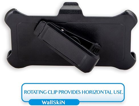 WallSkiN Case for Galaxy Note 9 (6.4") Heavy Duty Full Body Military Grade Drop Protection Carrying Cover Holder | Holster for Men Belt with Clip Stand – Black/Black in Kuwait