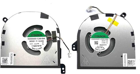 BestParts New Genuine CPU+GPU Cooling Fan Replacement for DELL XPS 15 9530 Laptop, P/N: CN-0594WG CN-0MC4KC, 594WG MC4KC in Kuwait