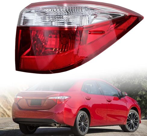 ضوء الذيل الأيمن لعام 2014 2015 2016 Toyota Corolla ، ضوء الفرامل ، الضوء الخلفي استبدل #8156002751 to2804118 (جانب الركاب الأيمن) in Saudi Arabia