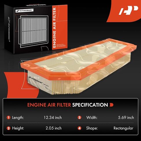 A-Premium Engine Filter متوافق مع Mercedes-Benz W204 W205 C250 ، R172 SLK250 ، 2012 2013 2014 ، L4 1.8L ، لوحة مرنة ، استبدل# 2710940304 in Saudi Arabia