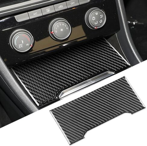 Compatible with VW Volkswagen Jetta Mk 2019 2020 2021 2022 2023 Car Interior Trim Gear Shift Panel Cover Trim Sticker Real Carbon Fiber Accessories Decals in Kuwait