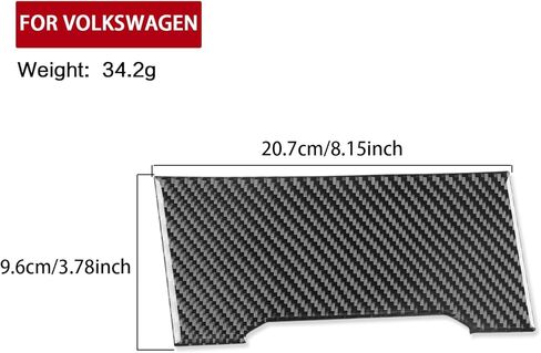 Compatible with VW Volkswagen Jetta Mk 2019 2020 2021 2022 2023 Car Interior Trim Gear Shift Panel Cover Trim Sticker Real Carbon Fiber Accessories Decals in Kuwait