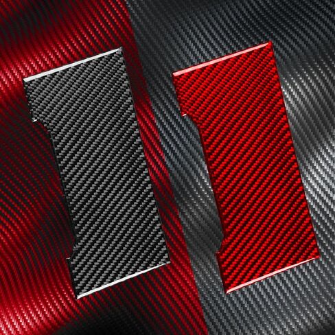 Compatible with VW Volkswagen Jetta Mk 2019 2020 2021 2022 2023 Car Interior Trim Gear Shift Panel Cover Trim Sticker Real Carbon Fiber Accessories Decals in Kuwait