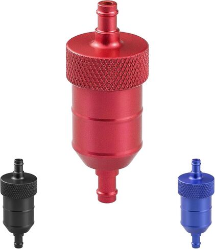 Fuel Gas Filter Aluminum Aftermarket Replacement Parts Fit for 5-7 mm Oil Tube Mini Pocket Bike Pit Dirt ATV Quad Go Kart Buggy Motorcycle. in Saudi Arabia