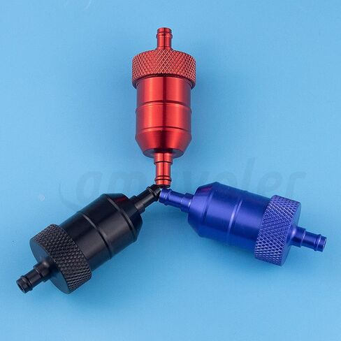 Fuel Gas Filter Aluminum Aftermarket Replacement Parts Fit for 5-7 mm Oil Tube Mini Pocket Bike Pit Dirt ATV Quad Go Kart Buggy Motorcycle. in Saudi Arabia