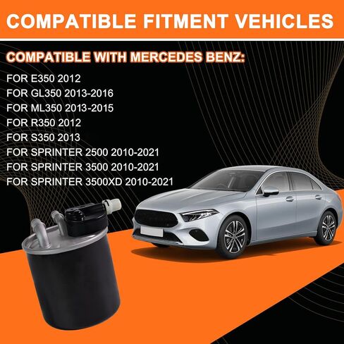 مرشح الوقود المتوافق مع مرسيدس-بنز CLA200 2013-2016 ، ل ML350 2013-2015 ، لعداء 2500 2010-2021 3.0L V6 ديزل WK 820/14 مرشح زيت المحرك in Saudi Arabia