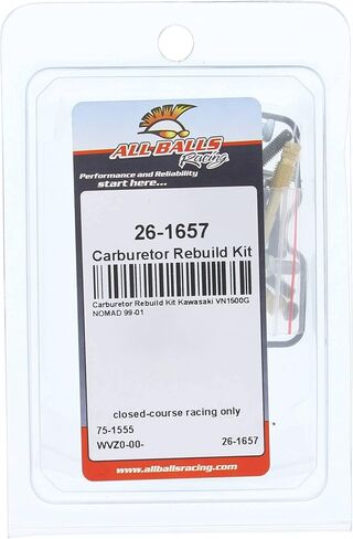 All Balls Racing 26-1657 Carburetor Rebuild Kit Compatible with/Replacement For Kawasaki VN 1500 G Nomad 1999-2001 in Saudi Arabia