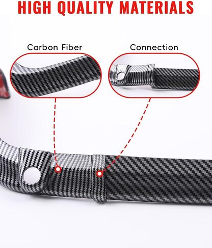 Carbon Fiber Pattern King Tour-Pak Tail Lamp Trim Bar for Ultra Limited, Split Self-Adhesive Tour-Pak Rear Tail Light Trim for Harley Tri Electra Road Glide CVO Ultra 2014-later Accessories in Saudi Arabia