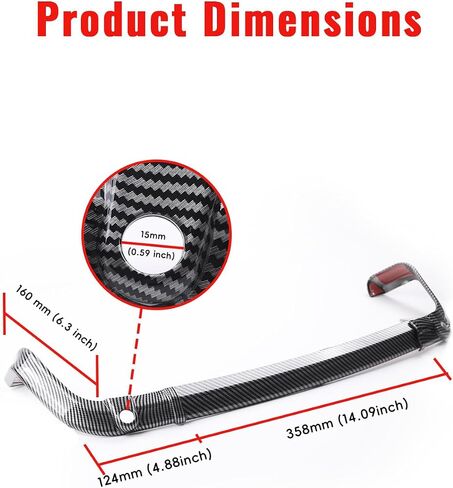 Carbon Fiber Pattern King Tour-Pak Tail Lamp Trim Bar for Ultra Limited, Split Self-Adhesive Tour-Pak Rear Tail Light Trim for Harley Tri Electra Road Glide CVO Ultra 2014-later Accessories in Saudi Arabia