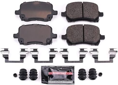 Power Stop Z23-1028 Front Z23 Sport Carbon Fiber Infused Ceramic Brake Pads with Hardware For Cobalt Cob HHR Malibu Pontiac G5 Pontiac G6 Pontiac Purs Pontiac Solstice Aura Ion Sky [Model Specific] in Saudi Arabia