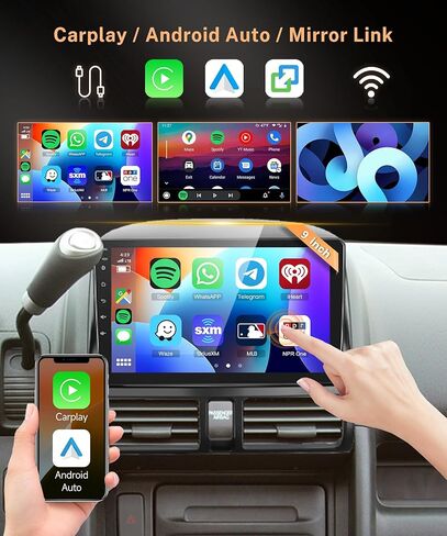Radio Android 13 Car Radio for Honda CRV 2002-2006 ، Rimoody Car Stereo GPS WiFi 9 '' Touchstern Mirror Link Eq Bluetooth FM Radio + Camera in Kuwait