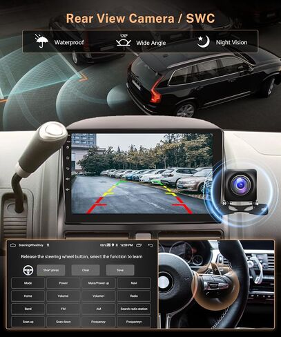 Radio Android 13 Car Radio for Honda CRV 2002-2006 ، Rimoody Car Stereo GPS WiFi 9 '' Touchstern Mirror Link Eq Bluetooth FM Radio + Camera in Kuwait