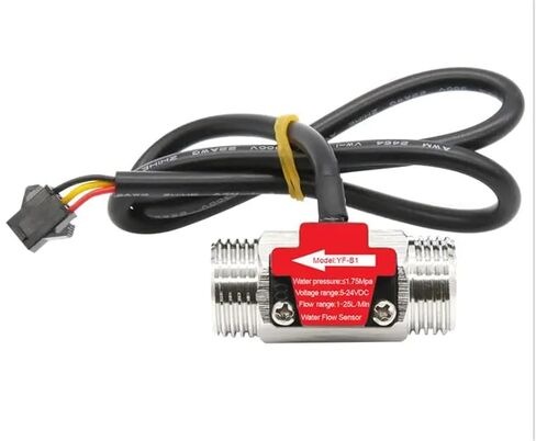 1Pcs YF-B1 S304 Flow Sensor 1.75Mpa G1/2 Pulse Hall Flow Meter Switch 1-25L/Min in Kuwait