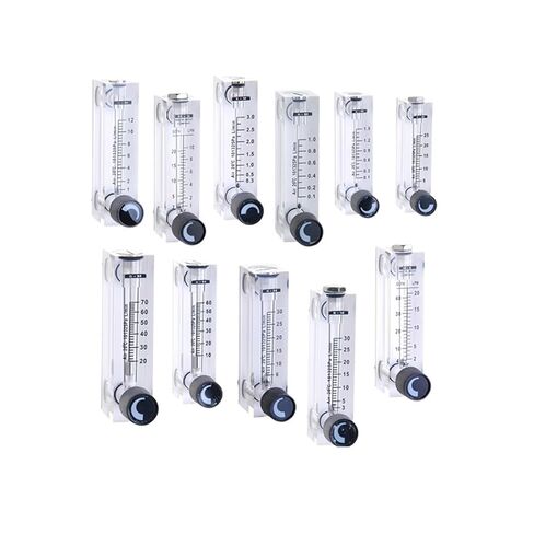 1Pcs Gas Flowmeter Air Flow Meter 1/4" BSPT Female Square Panel Type Rotameter LZT-6T 0.1-1LPM 10-100LPM 1-10LPM 2-20LPM 0.5-5LPM(3-30LPM) in Kuwait