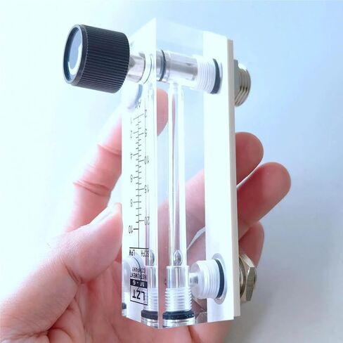 1Pcs Gas Flowmeter Air Flow Meter 1/4" BSPT Female Square Panel Type Rotameter LZT-6T 0.1-1LPM 10-100LPM 1-10LPM 2-20LPM 0.5-5LPM(3-30LPM) in Kuwait