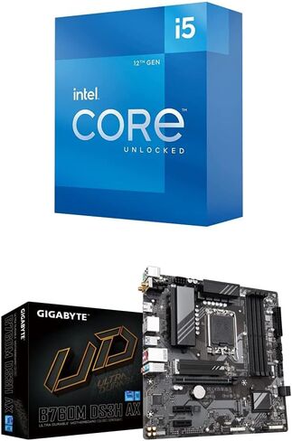 Intel Core i5-12600K + GIGABYTE B760M DS3H DDR4 Motherboard in Saudi Arabia