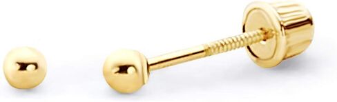 14K Yellow Gold Ball Stud Earrings in Saudi Arabia