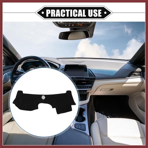 Dashboard Cover Compatible for Cadillac CTS 2004-2009, Non-Slip Polyester Black Dash Cover Mat Dash Board Protector Cover Replace Parts in Saudi Arabia