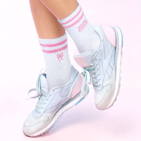 Pilates Socks for Women, Non Slip Grips Yoga Socks Cute Bowknot Embroidery for Ballet Barefoot Workout in Kuwait