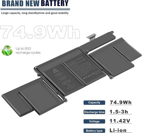 استبدال البطارية FutureBatt G91J0 لـ Dell Latitude 3320 3330 3420 3520 Inspiron 3510 3511 3515 3520 3525 3530 5320 5330 5410 5415 5418 5518 5430 5435 7415 7435 2-in-1 in Saudi Arabia