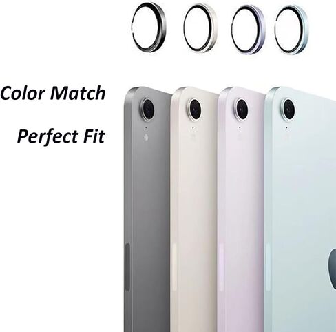 For iPad Air 6 11-inch 13-inch Camera Lens Protector Tempered Glass - 2 Packs -Compatible with iPad Mini 7 2024/ Mini 6 2021, iPad Air 2020/2022,New iPad Accessory-Red in Saudi Arabia
