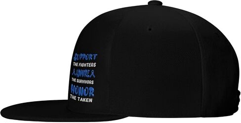 Colorectal Cancer Awareness Support Admire Adult Adjustable Outdoor Sports Trucker Hats Stylish Baseball Cap9 Black in Saudi Arabia