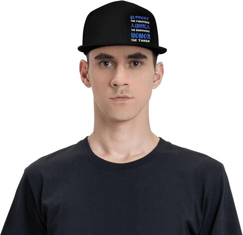 Colorectal Cancer Awareness Support Admire Adult Adjustable Outdoor Sports Trucker Hats Stylish Baseball Cap9 Black in Saudi Arabia