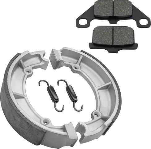 Caltric Front Brake Pads & Rear Brake Shoes Compatible with Kawasaki Vn800 Vn-800 Vulcan 800 1995-2005 in Saudi Arabia