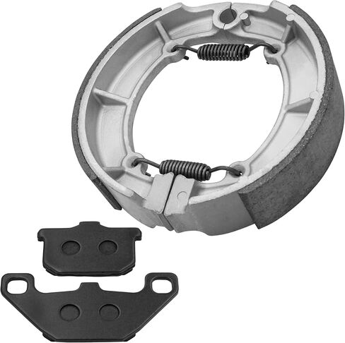 Caltric Front Brake Pads & Rear Brake Shoes Compatible with Kawasaki Vn800 Vn-800 Vulcan 800 1995-2005 in Saudi Arabia
