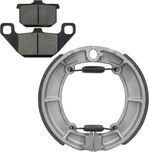 Caltric Front Brake Pads & Rear Brake Shoes Compatible with Kawasaki Vn800 Vn-800 Vulcan 800 1995-2005 in Saudi Arabia