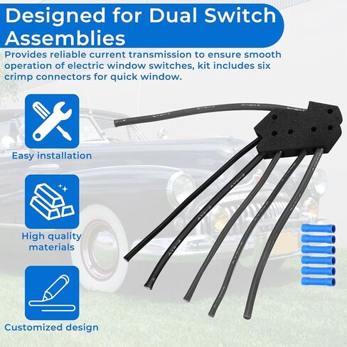 Power Window Switch Connector Plug for Buick Oldsmobile Pontiac Cadillac Chevrolet Chevy GMC 1987 Cutlass 1985 Cutlass 1987 Regal 1980 Chevy K5 in Saudi Arabia