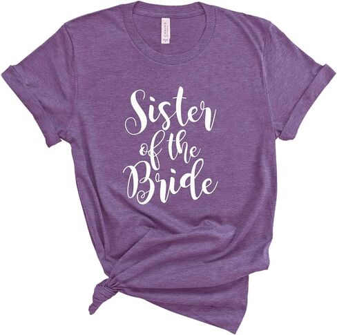 Blue Sand Textiles Sister of The Bride Shirt. Wedding Shirt for Getting Ready. Unisex T-Shirts. Sister Shirt. in Saudi Arabia