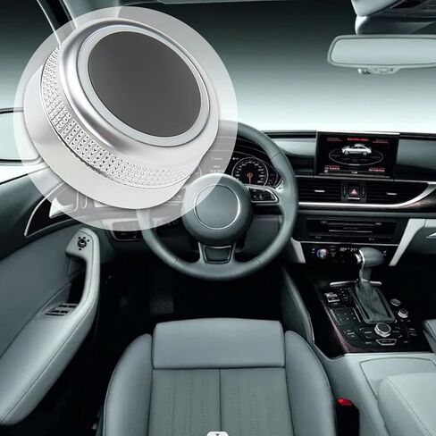 MMI Volume Control Knob, 4f0919069 Multimedia Main Menu Rotary Switch Knob Cap for A6/S6/C6 2005‑2011, A6 Allroad 2007-2011, A8/S8 2004-2010, Q7 2007-2009, RS6 2008-2011 in Saudi Arabia