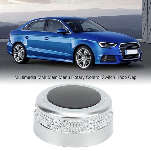 MMI Volume Control Knob, 4f0919069 Multimedia Main Menu Rotary Switch Knob Cap for A6/S6/C6 2005‑2011, A6 Allroad 2007-2011, A8/S8 2004-2010, Q7 2007-2009, RS6 2008-2011 in Saudi Arabia
